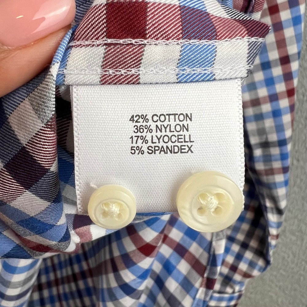 Peter Millar Mens Medium Performance Check Button… - image 8